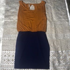 CEFIAN COLOR BLOCK MINI DRESS WOMENS SIZE MEDIUM